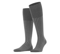 FALKE Shadow M Kh cotone al ginocchio fantasia 1 paio, Calzini lunghi Uomo, Grigio Steel Melange 3164, 41-42