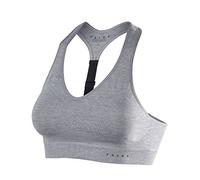 FALKE Shape Melange Low Support, Reggiseno Sportivo Donna, Grigio (Grey-Heather 3757), XL, 1 Pezzo