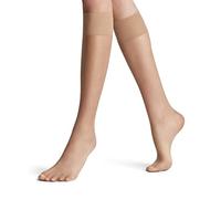 Falke Shelina 12 DEN W Kh ultra-trasparenti velati tinta unita 1 paio, Calzini lunghi Donna, Effetto pelle Sun 4299, 39-42