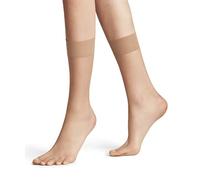 FALKE Shelina 12 DEN W So ultra-trasparenti velati tinta unita 1 paio, Calzini Donna, Effetto pelle Sun 4299, 35-38
