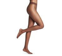 FALKE Shelina 12 DEN W Ti ultra-trasparenti velati tinta unita 1 pezzo, Collant Donna, Marrone Espresso 5188, S