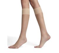 FALKE Shelina Toeless 12 DEN W Kh transparenti velati tinta unita 1 paio, Calzini lunghi Donna, Effetto pelle Crystal 4409, 39-42