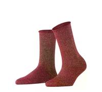 FALKE Shiny W So lyocell tinta unita 1 paio, Calzini Donna, Rosso Barolo 8596, 39-42