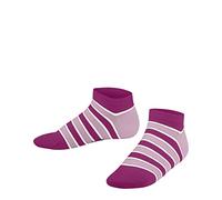 FALKE Simple Stripes K Sn cotone bassi fantasia 1 paio, Calzini corti Unisex - Bambini, Rosa Gloss 8550, 27-30