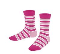 FALKE Simple Stripes K So cotone fantasia 1 paio, Calzini Unisex - Bambini, Rosa Gloss 8550, 19-22