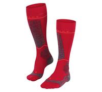 FALKE SK Energizing Wool W Kh lana filo funzionale con compressione 1 paire, Calzini da sci Donna, Rosso Rose 8564 - Circonferenza polpaccio W2, 39-42 W2