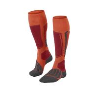 FALKE SK1 Comfort M Kh lana filo funzionale caldi spessi 1 paio, Calzini da sci Uomo, Arancione Flash Orange 8288, 46-48