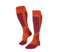 FALKE Sk2 Intermediate M Kh Lana Filo Funzionale Caldi Spessi, Calzini da sci Uomo, Arancione Flash Orange 8288, 44-45