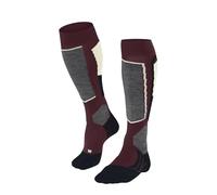FALKE SK2 Intermediate W Kh lana filo funzionale caldi spessi 1 paio, Calzini da sci Donna, Rosso Infra 8118, 39-40