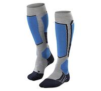 FALKE SK2 Intermediate Wool Uomo Gambaletti Skiing con imbottitura media per il massimo comfort e controllo light grey (3400), 46-48