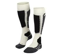 FALKE SK2 Intermediate Wool W Kh lana filo funzionale caldi spessi 1 paio, Calzini da sci Donna, Bianco Off-White 2040, 39-40