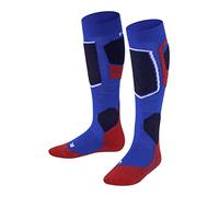 FALKE SK4 Advanced K Kh lana filo funzionale caldi sottili 1 paio, Calzini da sci Unisex Bambini, Blu Olympic 6940, 31-34