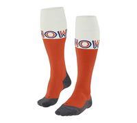 FALKE SK4 Advanced M KH lana filo funzionale caldi sottili 1 paio, Calzini da sci Uomo, Arancione (Flash Orange 8034) - Snow, 44-45