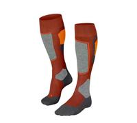 FALKE SK4 Advanced M Kh lana filo funzionale caldi sottili 1 paio, Calzini da sci Uomo, Rosso Chilly 8821, 44-45