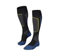 FALKE Sk4 Advanced M Kh Lana Filo Funzionale Caldi Sottili, Calzini da sci Uomo, Nero Black 3001-O, 44-45