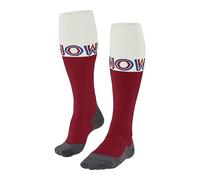 FALKE Sk4 Advanced M Kh Lana Filo Funzionale Caldi Sottili, Calzini da sci Uomo, Rosso Lipstick 8000 Snow-O, 44-45