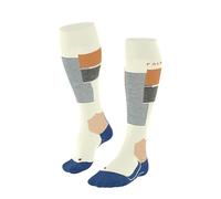FALKE SK4 Advanced Stripe W Kh lana filo funzionale caldi sottili 1 paio, Calzini da sci Donna, Beige Cream 2080, 41-42