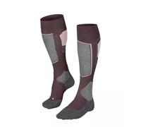 FALKE SK4 Advanced W Kh lana filo funzionale caldi sottili 1 paio, Calzini da sci Donna, Marrone Mahogany 8344, 35-36