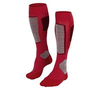 FALKE SK4 Advanced W Kh lana filo funzionale caldi sottili 1 paio, Calzini da sci Donna, Rosso Rose 8680, 35-36