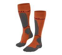 FALKE SK4 Energizing Light M Kh lana filo funzionale con compressione 1 paio, Calzini da sci Uomo, Arancione Flash Orange 8034, 44-45