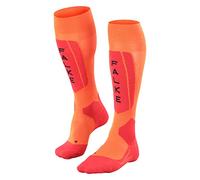 FALKE SK5 Expert M Kh lana filo funzionale caldi sottili 1 paio, Calzini da sci Uomo, Arancione Flash Orange 8034, 39-41