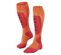 FALKE SK5 Expert M Kh seta filo funzionale caldi sottili 1 paio, Calzini da sci Uomo, Arancione Flash Orange 8034, 46-48