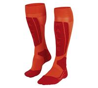 FALKE SK5 Expert W Kh lana filo funzionale caldi sottili 1 paio, Calzini da sci Donna, Arancione Flash Orange 8034, 35-36