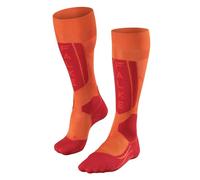 FALKE SK5 Expert W Kh seta filo funzionale caldi sottili 1 paio, Calzini da sci Donna, Arancione Flash Orange 8034, 39-40