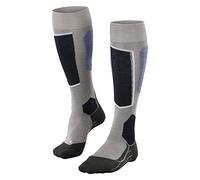 FALKE SK6 Pro M Kh lana filo funzionale caldi sottili 1 paio, Calzini da sci Uomo, Grigio Mid Grey Melange 3539, 39-41