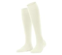 FALKE Softmerino W Kh lana cotone al ginocchio tinta unita 1 paio, Calzini lunghi Donna, Bianco Off-White 2040, 39-40