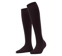 FALKE Softmerino W Kh lana cotone al ginocchio tinta unita 1 paio, Calzini lunghi Donna, Rosso Barolo 8596, 37-38