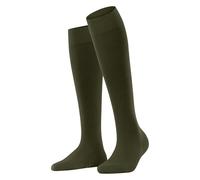 FALKE Softmerino W Kh lana cotone al ginocchio tinta unita 1 paio, Calzini lunghi Donna, Verde Artichoke 7436, 37-38