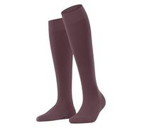 Falke Softmerino W Kh Lana Cotone Al Ginocchio Tinta Unita, Calzini lunghi Donna, Rosa Roan Rouge 8936, 35-36
