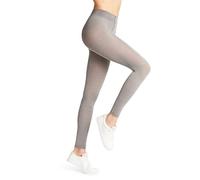 FALKE Softmerino W Le lana cotone spessi tinta unita 1 pezzo, Leggings Donna, Grigio Light Grey Melange 3830, 40-42