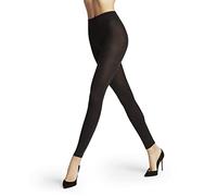 FALKE Softmerino W Le lana cotone spessi tinta unita 1 pezzo, Leggings Donna, Nero Black 3000, 36-38