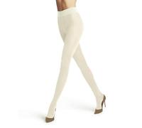 FALKE Softmerino W Ti lana cotone spessi tinta unita 1 pezzo, Collant Donna, Bianco Off-White 2040, 44-46