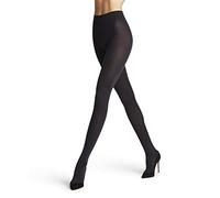 FALKE Softmerino W Ti Lana Cotone Spessi Tinta Unita, Collant Donna, Blu Dark Navy 6379, 42-44