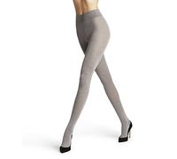 FALKE Softmerino W Ti Lana Cotone Spessi Tinta Unita, Collant Donna, Grigio Light Grey Melange 3830, 44-46