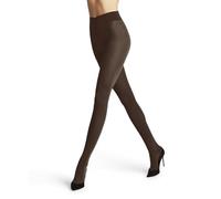 FALKE Softmerino W Ti Lana Cotone Spessi Tinta Unita, Collant Donna, Marrone Cinnamon 5186, 40-42