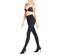 FALKE Softmerino W Ti Lana Cotone Spessi Tinta Unita, Collant Donna, Nero Black 3009, 40-42