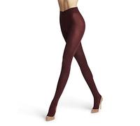 FALKE Softmerino W Ti Lana Cotone Spessi Tinta Unita, Collant Donna, Rosso Barolo 8596, 40-42