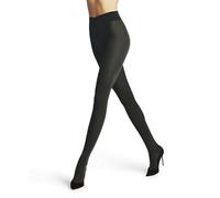 FALKE Softmerino W Ti Lana Cotone Spessi Tinta Unita, Collant Donna, Verde Forest 7474, 38-40