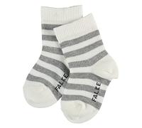 Falke Sparkling Stripe Cotone con Un Motivo Sottile 1 Paio Calzini, Bianco (White 2000), 80-92 Unisex-Bimbi
