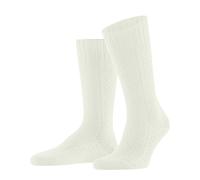 FALKE Stark Temper M So Lana Tinta Unita Calzini, Bianco off-White 2040, 43-46 Uomo