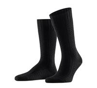 FALKE Calzini uomo Stark Temper M So Lana tinta unita 1 paio, nero 3000, 39-42, Nero Nero 3000, 39-42