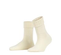 FALKE Striggings Rib W So lana tinta unita 1 paio, Calzini Donna, Bianco Wool White 2069, 35-38