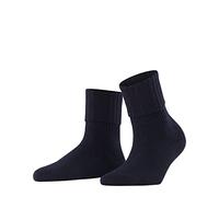 FALKE Striggings Rib W So lana tinta unita 1 paio, Calzini Donna, Blu Dark Navy 6379, 35-38