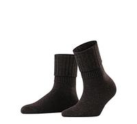 FALKE Striggings Rib W So lana tinta unita 1 paio, Calzini Donna, Grigio Anthracite Melange 3089, 35-38