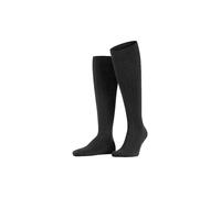 FALKE Milano M Kh cotone al ginocchio tinta unita 1 paio, Calzini lunghi Uomo, Grigio Anthracite Melange 3190, 41-42