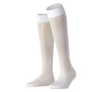 FALKE Sun Blind 25 DEN W Kh transparenti velati fantasia 1 paio, Calzini lunghi Donna, Bianco White 2209, 35-38